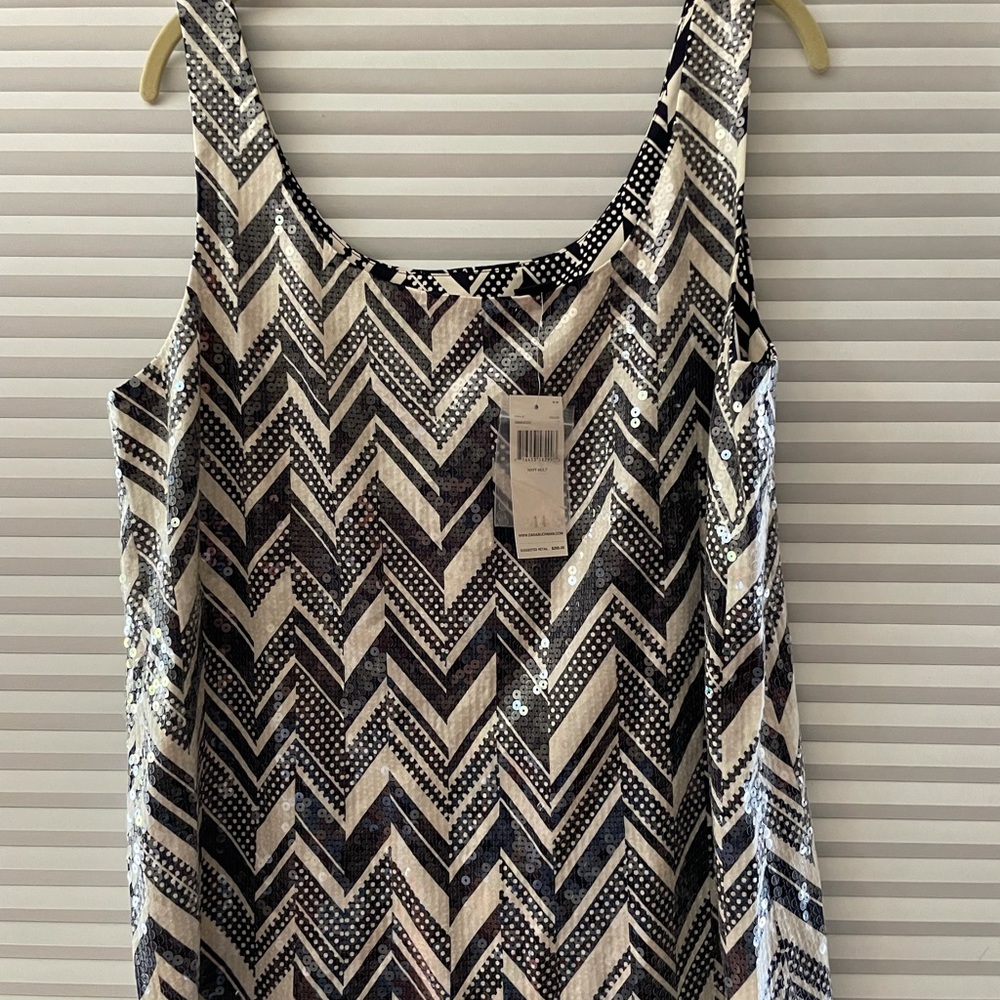 Dana Buchman Sequence Black and White Top